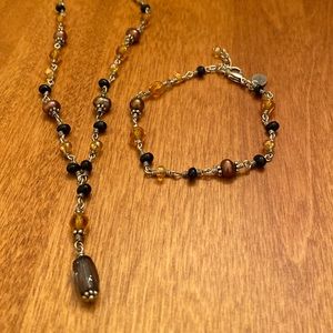 Baked Beads brand necklace and bracelet set